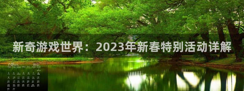 辉达娱乐在线登录：新奇游戏世界：2023年新春特别活动详解